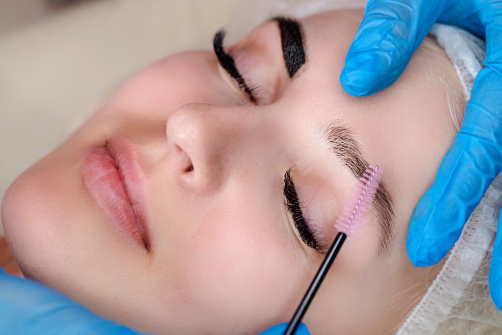 Brow and lash services at Five Elements Wellness Spa