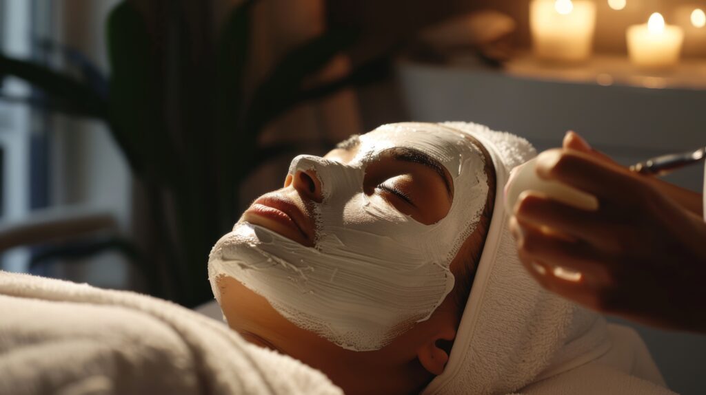 Facial treatment at Five Elements Wellness Spa
